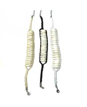 Side profile Cowrie on assorted linen cord with chain closure anklet