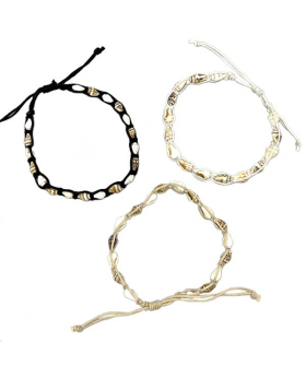 Assorted Macrame Anklet with Shells