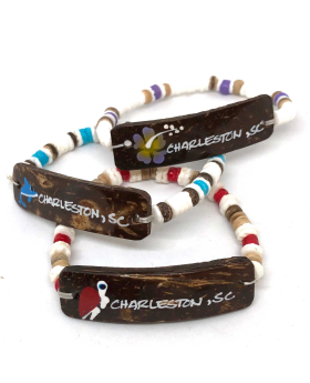 Coco Bead Namedrop Shell Bracelet
