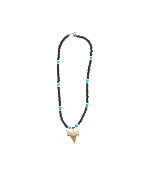 Coco White Clam Shark Tooth Necklace