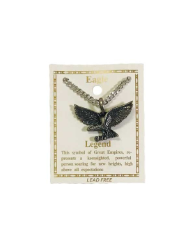 Pewter Eagle on chain necklace