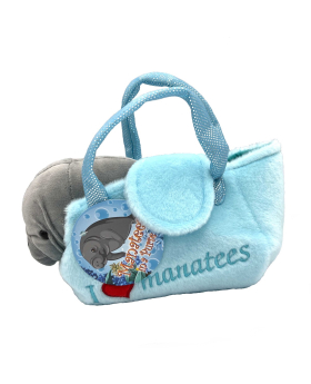 Manatee in Plush Purse