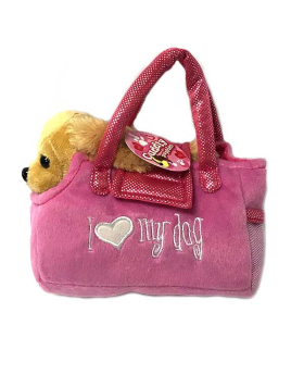 Assorted Plush Puppy in Purse