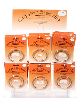 Magnetic Copper Cuff Bracelet Carded