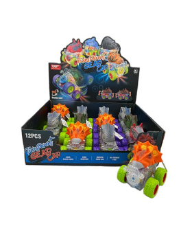 Transparent Gear Assorted Dinosaur Car
