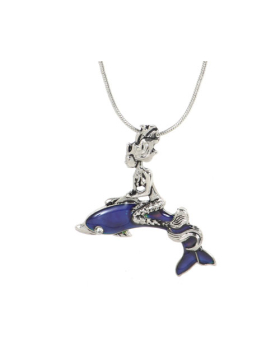 Mood Dolphin Mermaid Necklace