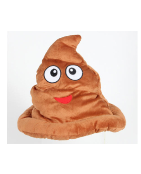 Plush Emoji Poo Hat