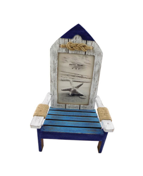 Special Price - Wood Rowboat/ Rope Beach Chair 4x6 Pic Frame