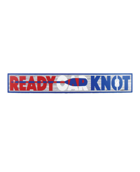 Special Price - Wood Rectangle Sign- Ready Oar Knot