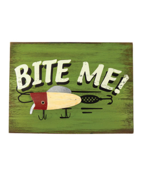 Special Price - Wood Bite Me/ Fish Lure Sign