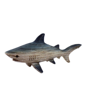 Resin Wood Look Shark Figure
