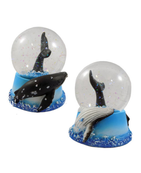 Closeout Resin Humpback Whale 65mm Waterball