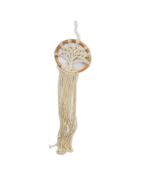 Natural Yarn Tree of Life Dreamcatcher