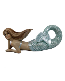 Resin Laying Down Mermaid Figure