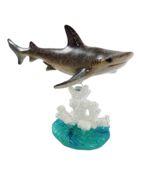 Resin Gloss Shark on Spring Coral Base