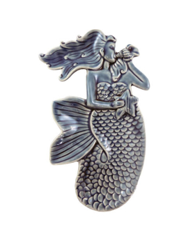 Special Price  Ceramic Blue Mermaid Dish