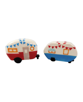 Ceramic RV Campers Salt/ Pepper Set
