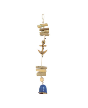 Special Price  Ceramic/ Driftwood Anchor Bell Drop