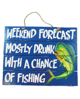 Wood Weekend Forecast/ Mostly Drunk Sign