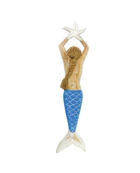 Special Price  Wood Mermaid w/ Starfish Plaque