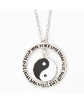 TRUST LOVE DREAM YIN YANG NECK