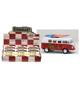 Assorted 1962 Classic VW Van with Surfboard Vehicle