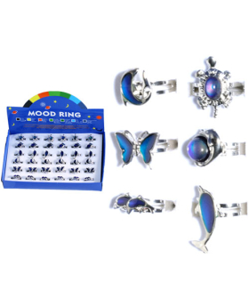 Assorted Animal Adjustable Mood Ring