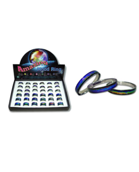 Amazing Swirls Mood Band Ring