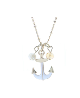Anchor Bead Charm Necklace