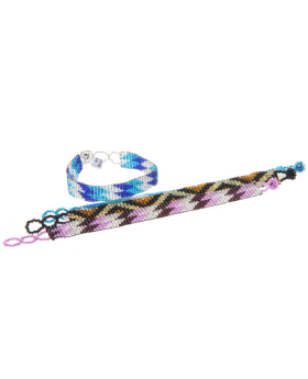 Assorted Bead Woven Bracelet