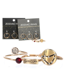 Zodiac Trio Ring Set