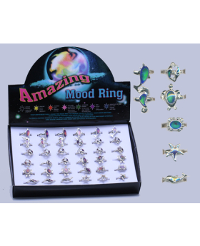 Adjustable Sealife Mood Ring