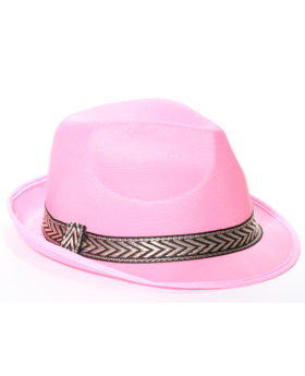 Pink Mesh Fedora