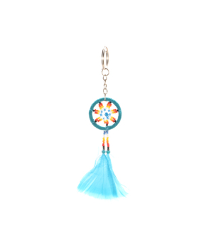 Assorted 1in Bead Dream Catcher Keychain