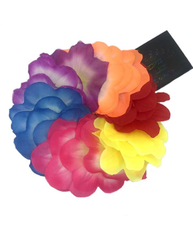 Multicolor Hawaiian Flower elastic Bracelet Closeout
