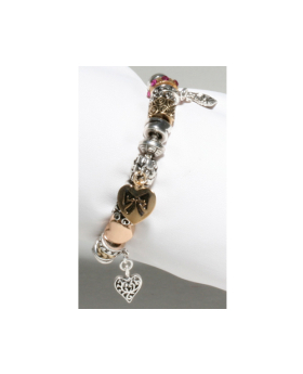 Multi Heart Charm Bracelet