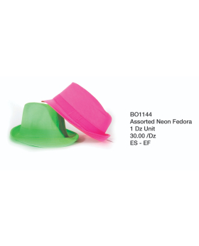 Assorted Neon Fedora