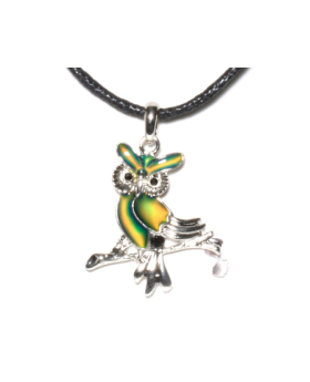 Mood Owl on Assorted Cord Necklace