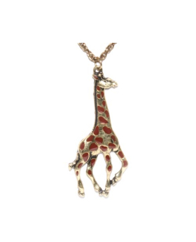 70mm Brown Spotted Giraffe Necklace