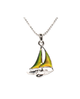Mood Sail Boat Necklace