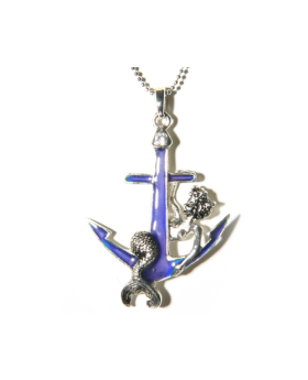 Mermaid Anchor Mood Necklace
