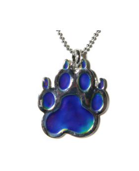 Paw Print Mood Necklace