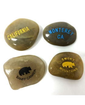 Carved Stone with namedrop or logo
