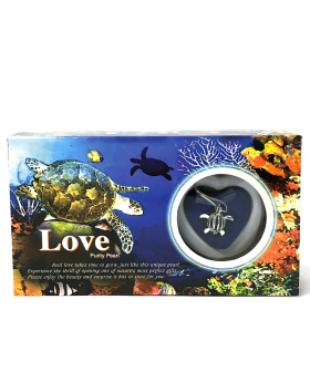 Sea Turtle Love Pearl Necklace Set
