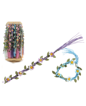 Small Flower Woven Bracelet
