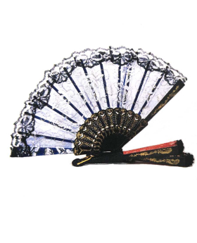 Assorted Roses Folding Fan