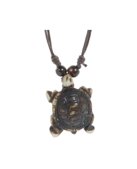 Turtle Leather Cord Necklace