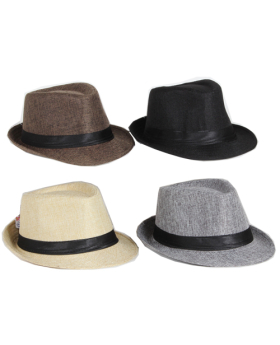Asst Fabric Fedoras