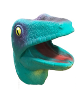 Asst PVC Lizard Hand Puppet
