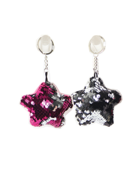 Sequin Star Keychain